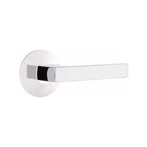 DUMONT (DT) PASSAGE (HALL/CLOSET) LEVER WITH 2-3/8" BACKSET AND 1/4" ROUND FACEPLATE AND STRIKEPLATE
