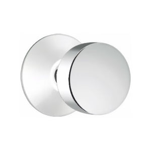 ROUND (ROU) PASSAGE (HALL/CLOSET) KNOB WITH 2-3/8" BACKSET AND 1/4" ROUND FACEPLATE AND STRIKEPLATE