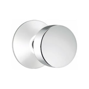 ROUND (ROU) PRIVACY (BED/BATH) KNOB WITH 2-3/8" BACKSET AND 1/4" ROUND FACEPLATE AND STRIKEPLATE