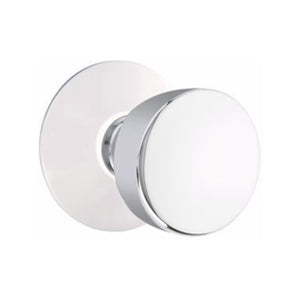 LAURENT (LAU) PASSAGE (HALL/CLOSET) KNOB WITH 2-3/8" BACKSET AND 1/4" ROUND FACEPLATE AND STRIKEPLATE