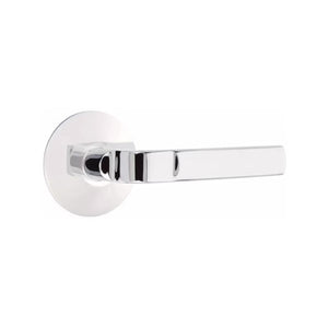 ASTON (AST) PRIVACY (BED/BATH) LEVER WITH 2-3/8" BACKSET AND 1/4" ROUND FACEPLATE AND STRIKEPLATE