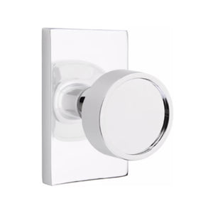 VERVE (VR) PASSAGE (HALL/CLOSET) KNOB WITH 2-3/8" BACKSET AND 1/4" ROUND FACEPLATE AND STRIKEPLATE