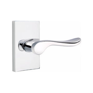 LUZERN (LU) PASSAGE (HALL/CLOSET) LEVER WITH 2-3/8" BACKSET AND 1/4" ROUND FACEPLATE AND STRIKEPLATE
