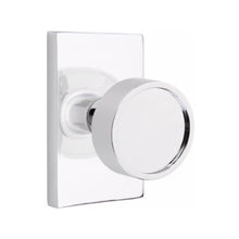 Load image into Gallery viewer, VERVE (VR) PRIVACY (BED/BATH) KNOB WITH 2-3/8&quot; BACKSET AND 1/4&quot; ROUND FACEPLATE AND STRIKEPLATE
