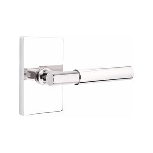 MYLES (MYL) PRIVACY (BED/BATH) LEVER WITH 2-3/8" BACKSET AND 1/4" ROUND FACEPLATE AND STRIKEPLATE