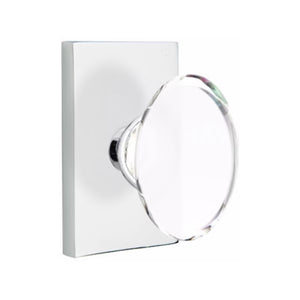 HAMPTON GLASS (HT) DUMMY (PAIR) KNOB WITH MODERN ROSETTE