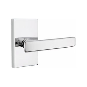 GENEVA (GV) PASSAGE (HALL/CLOSET) LEVER WITH 2-3/8" BACKSET AND 1/4" ROUND FACEPLATE AND STRIKEPLATE