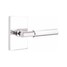 Load image into Gallery viewer, MYLES (MYL) PASSAGE (HALL/CLOSET) LEVER WITH 2-3/8&quot; BACKSET AND 1/4&quot; ROUND FACEPLATE AND STRIKEPLATE
