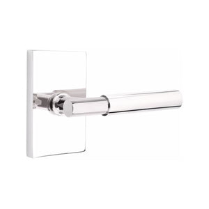 MYLES (MYL) PASSAGE (HALL/CLOSET) LEVER WITH 2-3/8" BACKSET AND 1/4" ROUND FACEPLATE AND STRIKEPLATE