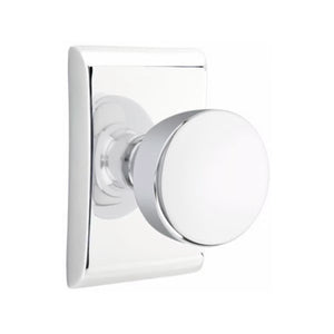 ARES POLISHED CHROME (US26) HANDLESET DUMMY [4807] W/ 2-3/8" BACKSET AND 1/4" ROUND FACEPLATE AND STRIKEPLATE W/ INTERIOR KNOB
