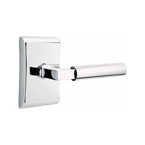 ARES POLISHED CHROME (US26) HANDLESET DUMMY [4807] W/ 2-3/8" BACKSET AND 1/4" ROUND FACEPLATE AND STRIKEPLATE W/ INTERIOR LEVER
