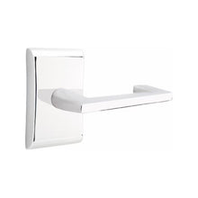 Load image into Gallery viewer, ARES POLISHED CHROME (US26) HANDLESET DUMMY [4807] W/ 2-3/8&quot; BACKSET AND 1/4&quot; ROUND FACEPLATE AND STRIKEPLATE W/ INTERIOR LEVER
