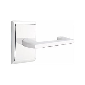 ARES POLISHED CHROME (US26) HANDLESET DUMMY [4807] W/ 2-3/8" BACKSET AND 1/4" ROUND FACEPLATE AND STRIKEPLATE W/ INTERIOR LEVER