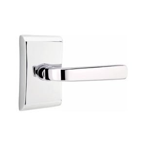 SION (SIO) PASSAGE (HALL/CLOSET) LEVER WITH 2-3/8" BACKSET AND 1/4" ROUND FACEPLATE AND STRIKEPLATE