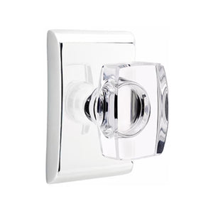 WINDSOR GLASS (WS) DUMMY (PAIR) KNOB WITH MODERN ROSETTE