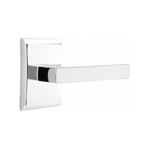 ARES POLISHED CHROME (US26) HANDLESET DUMMY [4807] W/ 2-3/8" BACKSET AND 1/4" ROUND FACEPLATE AND STRIKEPLATE W/ INTERIOR LEVER