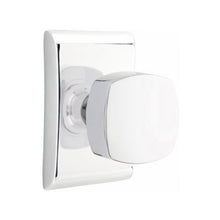 Load image into Gallery viewer, ARES POLISHED CHROME (US26) HANDLESET DUMMY [4807] W/ 2-3/8&quot; BACKSET AND 1/4&quot; ROUND FACEPLATE AND STRIKEPLATE W/ INTERIOR KNOB
