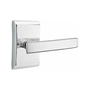 GENEVA (GV) PRIVACY (BED/BATH) LEVER WITH 2-3/8" BACKSET AND 1/4" ROUND FACEPLATE AND STRIKEPLATE