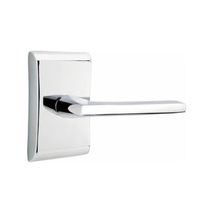 HELIOS (HLO) PRIVACY (BED/BATH) LEVER WITH 2-3/8" BACKSET AND 1/4" ROUND FACEPLATE AND STRIKEPLATE