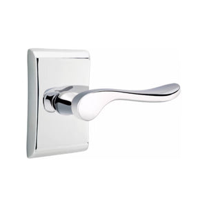 LUZERN (LU) PRIVACY (BED/BATH) LEVER WITH 2-3/8" BACKSET AND 1/4" ROUND FACEPLATE AND STRIKEPLATE