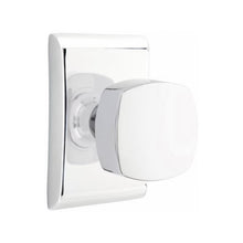 Load image into Gallery viewer, ARES POLISHED CHROME (US26) HANDLESET SINGLE-CYLINDER [4817] W/ 2-3/8&quot; BACKSET AND 1/4&quot; ROUND FACEPLATE AND STRIKEPLATE W/ INTERIOR KNOB

