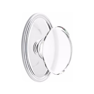 HAMPTON GLASS (HT) DUMMY (PAIR) KNOB WITH TRADITIONAL ROSETTE