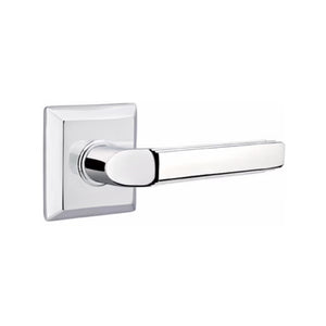 MILANO (M) PASSAGE (HALL/CLOSET) LEVER WITH 2-3/8" BACKSET AND 1/4" ROUND FACEPLATE AND STRIKEPLATE