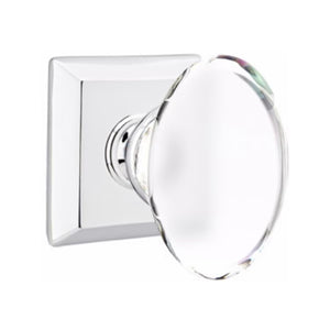 HAMPTON GLASS (HT) DUMMY (PAIR) KNOB WITH TRADITIONAL ROSETTE