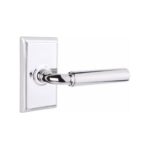 MANNING (MNG) PASSAGE (HALL/CLOSET) LEVER WITH 2-3/8" BACKSET AND 1/4" ROUND FACEPLATE AND STRIKEPLATE