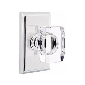 WINDSOR GLASS (WS) DUMMY (PAIR) KNOB WITH TRADITIONAL ROSETTE