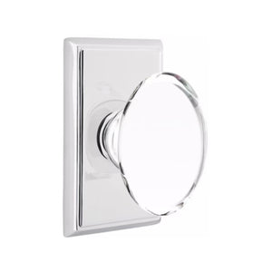 HAMPTON GLASS (HT) DUMMY (PAIR) KNOB WITH TRADITIONAL ROSETTE
