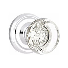 Load image into Gallery viewer, GEORGETOWN GLASS (GT) PASSAGE (HALL/CLOSET) KNOB WITH 2-3/8&quot; BACKSET AND 1/4&quot; ROUND FACEPLATE AND STRIKEPLATE
