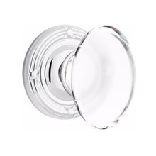 Load image into Gallery viewer, HAMPTON GLASS (HT) DUMMY (PAIR) KNOB WITH TRADITIONAL ROSETTE
