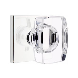 WINDSOR GLASS (WS) DUMMY (PAIR) KNOB WITH MODERN ROSETTE