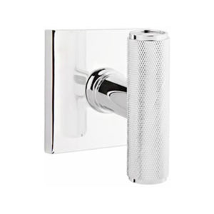 THE ACE KNURLED (ACEKN) PRIVACY (BED/BATH) KNOB WITH 2-3/8" BACKSET AND 1/4" ROUND FACEPLATE AND STRIKEPLATE