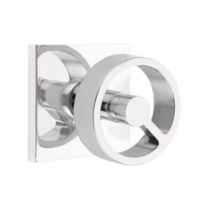 SPOKE (SPK) PASSAGE (HALL/CLOSET) KNOB WITH 2-3/8" BACKSET AND 1/4" ROUND FACEPLATE AND STRIKEPLATE