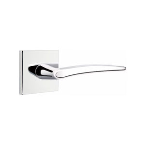 POSEIDON (POS) PASSAGE (HALL/CLOSET) LEVER WITH 2-3/8" BACKSET AND 1/4" ROUND FACEPLATE AND STRIKEPLATE