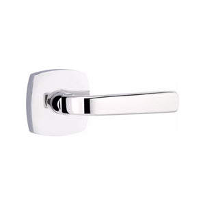 SION (SIO) PASSAGE (HALL/CLOSET) LEVER WITH 2-3/8" BACKSET AND 1/4" ROUND FACEPLATE AND STRIKEPLATE