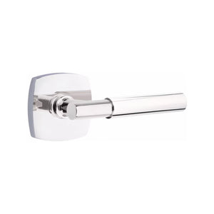 MYLES (MYL) PASSAGE (HALL/CLOSET) LEVER WITH 2-3/8" BACKSET AND 1/4" ROUND FACEPLATE AND STRIKEPLATE