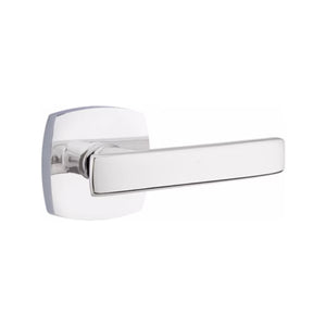 GENEVA (GV) PRIVACY (BED/BATH) LEVER WITH 2-3/8" BACKSET AND 1/4" ROUND FACEPLATE AND STRIKEPLATE