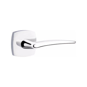 POSEIDON (POS) PASSAGE (HALL/CLOSET) LEVER WITH 2-3/8" BACKSET AND 1/4" ROUND FACEPLATE AND STRIKEPLATE