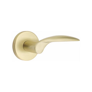 MERCURY (MC) PRIVACY (BED/BATH) LEVER WITH 2-3/8" BACKSET AND 1/4" ROUND FACEPLATE AND STRIKEPLATE