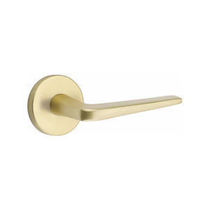 ATHENA (ATN) PRIVACY (BED/BATH) LEVER WITH 2-3/8" BACKSET AND 1/4" ROUND FACEPLATE AND STRIKEPLATE