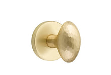 Load image into Gallery viewer, HAMMERED EGG (HE) PASSAGE (HALL/CLOSET) KNOB WITH 2-3/8&quot; BACKSET AND 1/4&quot; ROUND FACEPLATE AND STRIKEPLATE
