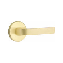 Load image into Gallery viewer, BRESLIN (BRL) PRIVACY (BED/BATH) LEVER WITH 2-3/8&quot; BACKSET AND 1/4&quot; ROUND FACEPLATE AND STRIKEPLATE
