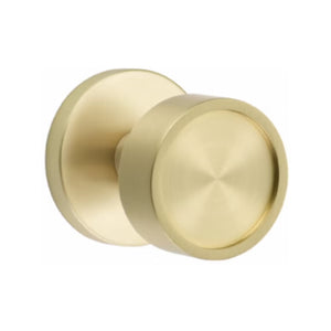 VERVE (VR) PASSAGE (HALL/CLOSET) KNOB WITH 2-3/8" BACKSET AND 1/4" ROUND FACEPLATE AND STRIKEPLATE