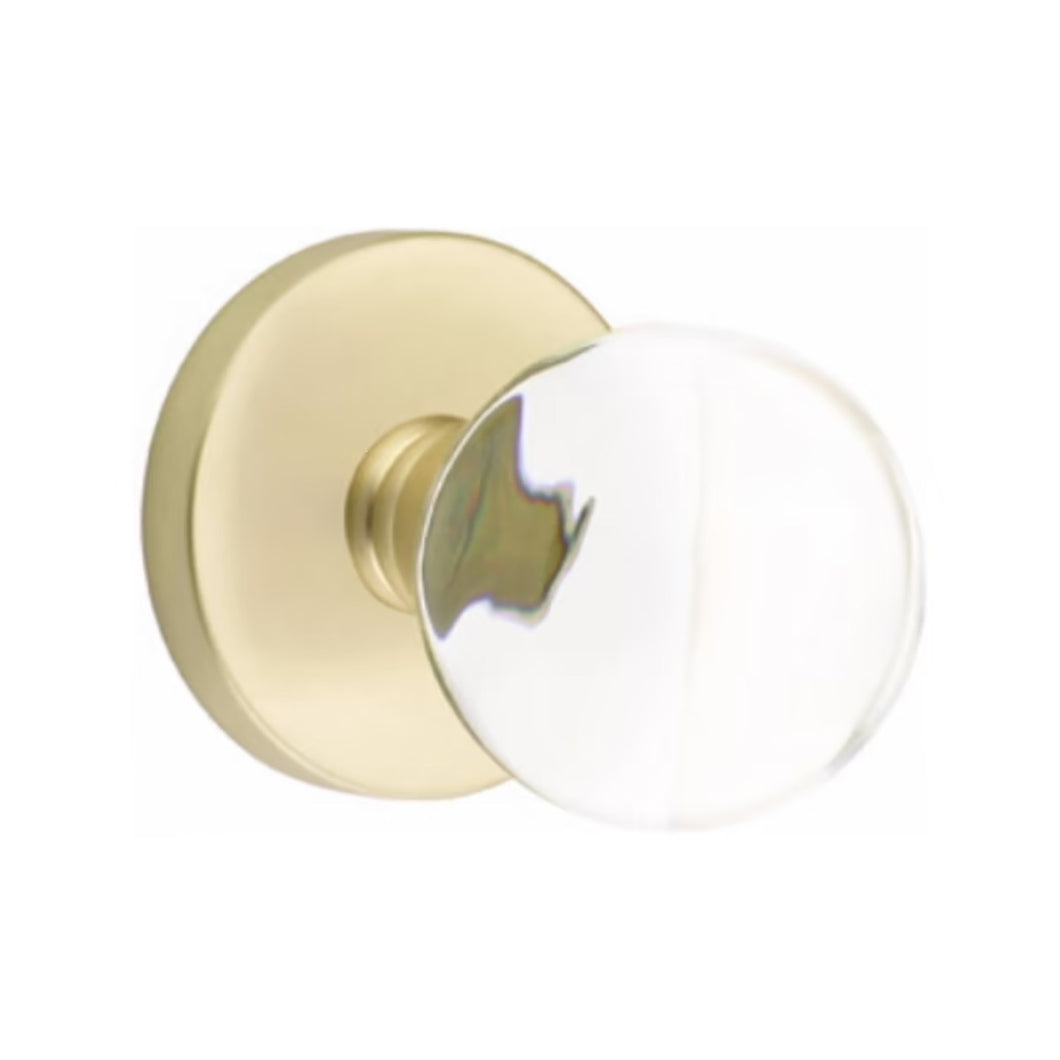 BRISTOL GLASS (BL) PASSAGE (HALL/CLOSET) KNOB WITH 2-3/8