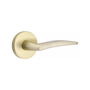 POSEIDON (POS) PASSAGE (HALL/CLOSET) LEVER WITH 2-3/8" BACKSET AND 1/4" ROUND FACEPLATE AND STRIKEPLATE
