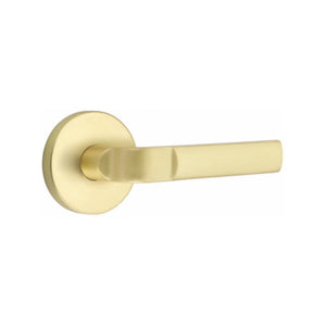 ASTON (AST) PRIVACY (BED/BATH) LEVER WITH 2-3/8" BACKSET AND 1/4" ROUND FACEPLATE AND STRIKEPLATE