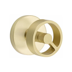 SPOKE (SPK) PRIVACY (BED/BATH) KNOB WITH 2-3/8" BACKSET AND 1/4" ROUND FACEPLATE AND STRIKEPLATE